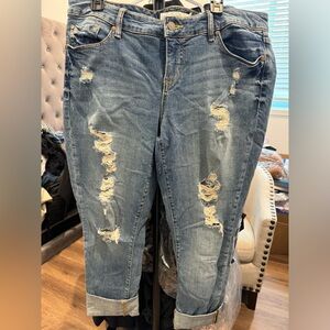 Torrid distressed boyfriend jeans like new
